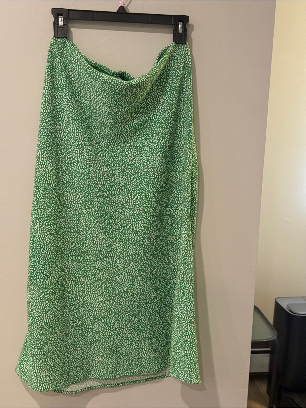 Rachel Zoe Green Mini Dot Maxi Skirt